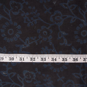 Precut 0.50 meters -Ajrakh Hand Block Natural Dyed Cotton Fabric
