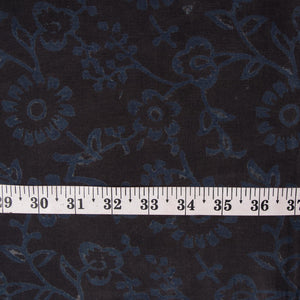 Precut 1 meter -Ajrakh Hand Block Natural Dyed Cotton Fabric