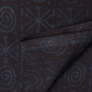 Precut 1 meter -Ajrakh Hand Block Natural Dyed Cotton Fabric