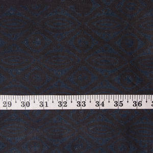 Precut 1 meter -Ajrakh Hand Block Natural Dyed Cotton Fabric