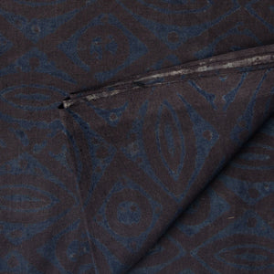 Precut 1 meter -Ajrakh Hand Block Natural Dyed Cotton Fabric