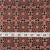 Precut 1 meter -Red & Blue Ajrakh Hand Block Printed Cotton Fabric
