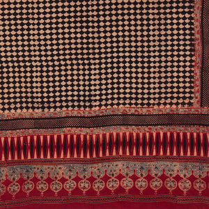 Ajrakh Hand Block Printed Cotton Dupatta