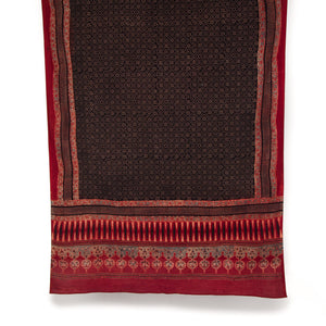 Ajrakh Hand Block Printed Cotton Dupatta