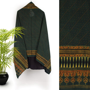 Ajrakh Hand Block Printed Cotton Dupatta