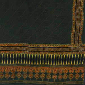 Ajrakh Hand Block Printed Cotton Dupatta