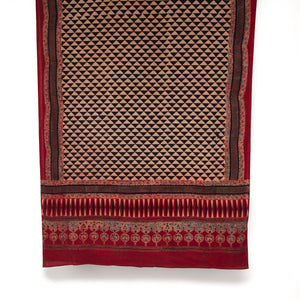 Ajrakh Hand Block Printed Cotton Dupatta