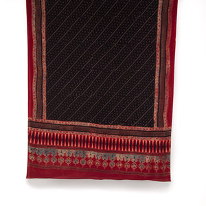 Ajrakh Hand Block Printed Cotton Dupatta