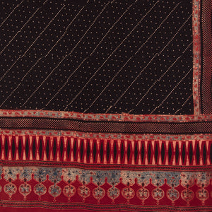Ajrakh Hand Block Printed Cotton Dupatta