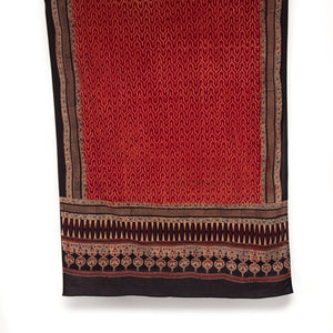 Ajrakh Hand Block Printed Cotton Dupatta