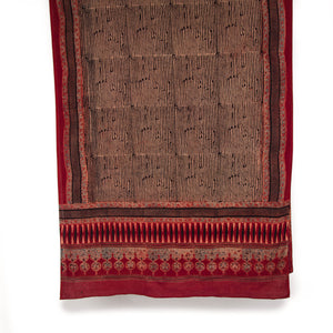 Ajrakh Hand Block Printed Cotton Dupatta