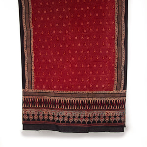 Ajrakh Hand Block Printed Cotton Dupatta