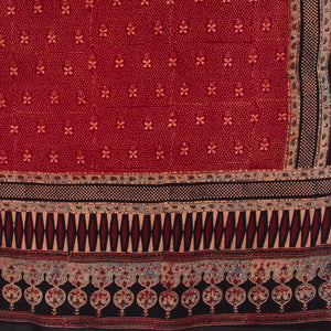 Ajrakh Hand Block Printed Cotton Dupatta