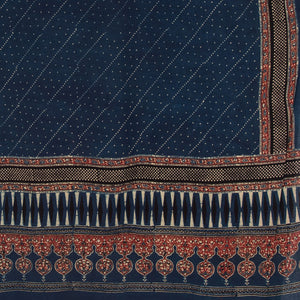 Ajrakh Hand Block Printed Cotton Dupatta