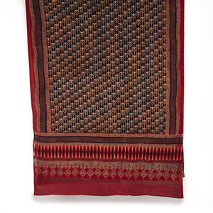 Ajrakh Hand Block Printed Cotton Dupatta