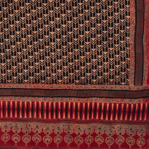 Ajrakh Hand Block Printed Cotton Dupatta