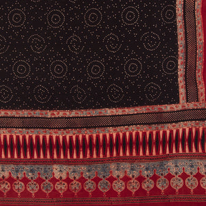 Ajrakh Hand Block Printed Cotton Dupatta