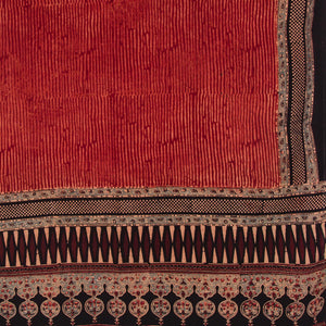 Ajrakh Hand Block Printed Cotton Dupatta
