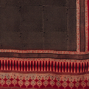 Ajrakh Hand Block Printed Cotton Dupatta