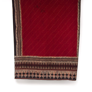 Ajrakh Hand Block Printed Cotton Dupatta