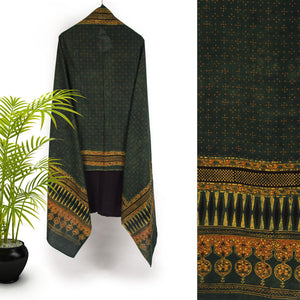 Ajrakh Hand Block Printed Cotton Dupatta