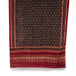 Ajrakh Hand Block Printed Cotton Dupatta