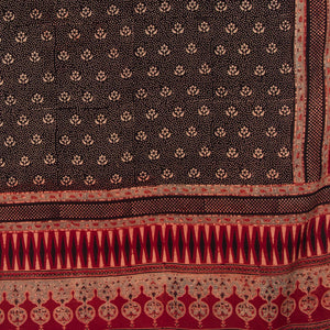 Ajrakh Hand Block Printed Cotton Dupatta