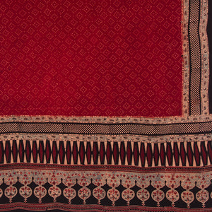 Ajrakh Hand Block Printed Cotton Dupatta