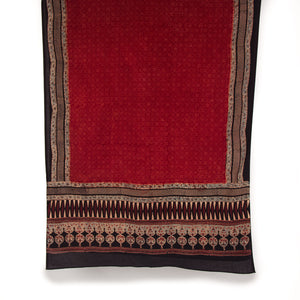 Ajrakh Hand Block Printed Cotton Dupatta