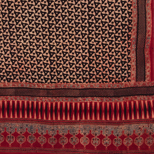 Ajrakh Hand Block Printed Cotton Dupatta