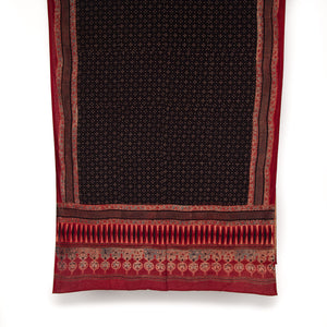Ajrakh Hand Block Printed Cotton Dupatta