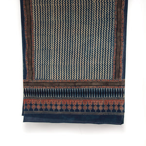 Ajrakh Hand Block Printed Cotton Dupatta
