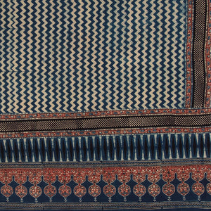 Ajrakh Hand Block Printed Cotton Dupatta