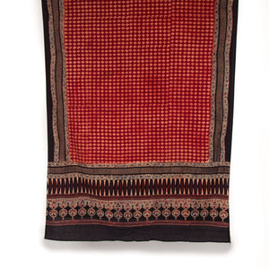 Ajrakh Hand Block Printed Cotton Dupatta