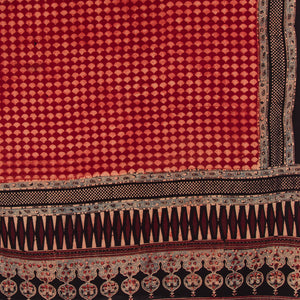 Ajrakh Hand Block Printed Cotton Dupatta