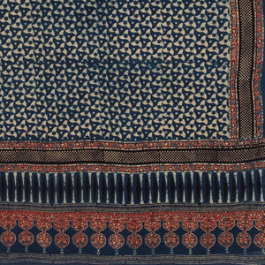 Ajrakh Hand Block Printed Cotton Dupatta