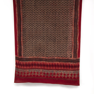 Ajrakh Hand Block Printed Cotton Dupatta