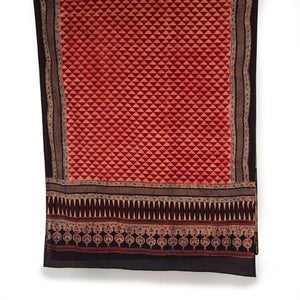 Ajrakh Hand Block Printed Cotton Dupatta