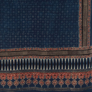 Ajrakh Hand Block Printed Cotton Dupatta