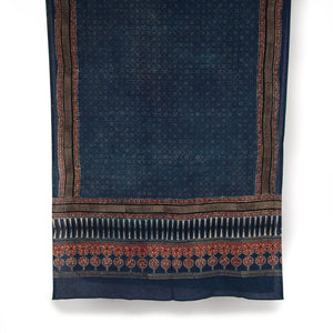 Ajrakh Hand Block Printed Cotton Dupatta