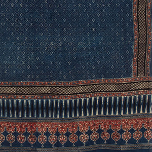 Ajrakh Hand Block Printed Cotton Dupatta