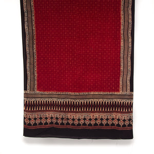 Ajrakh Hand Block Printed Cotton Dupatta