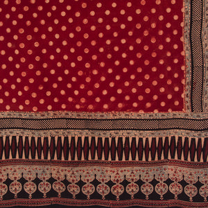 Ajrakh Hand Block Printed Cotton Dupatta