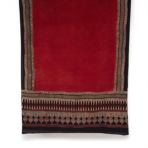 Ajrakh Hand Block Printed Cotton Dupatta