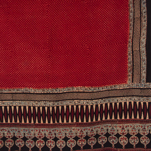 Ajrakh Hand Block Printed Cotton Dupatta