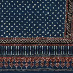 Ajrakh Hand Block Printed Cotton Dupatta