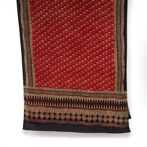 Ajrakh Hand Block Printed Cotton Dupatta