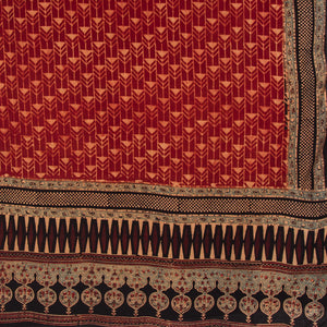 Ajrakh Hand Block Printed Cotton Dupatta