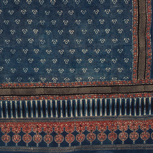 Ajrakh Hand Block Printed Cotton Dupatta