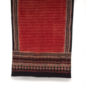 Ajrakh Hand Block Printed Cotton Dupatta